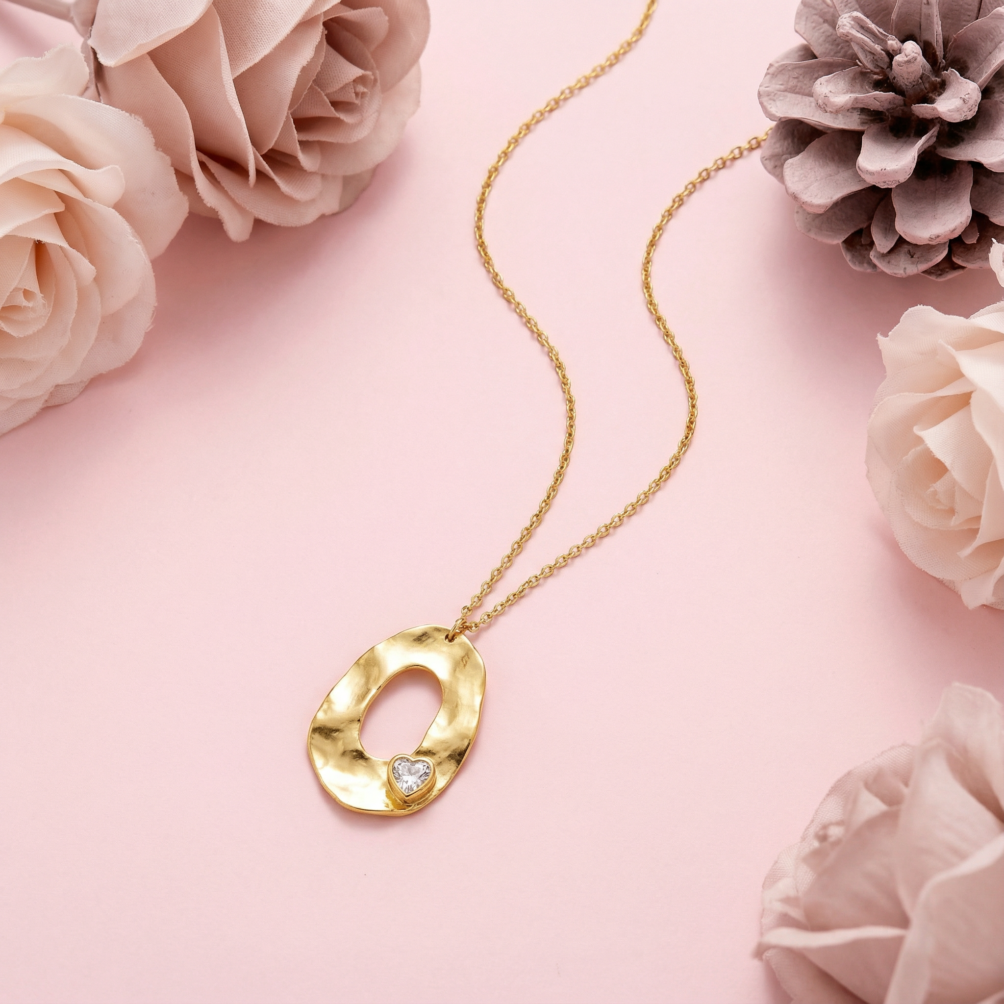 Aurelia Oval Spark Necklace
