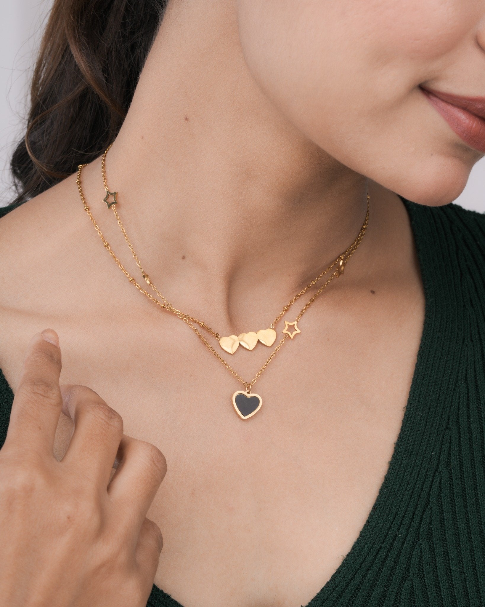 Aurielle Heartfall Layered Necklace