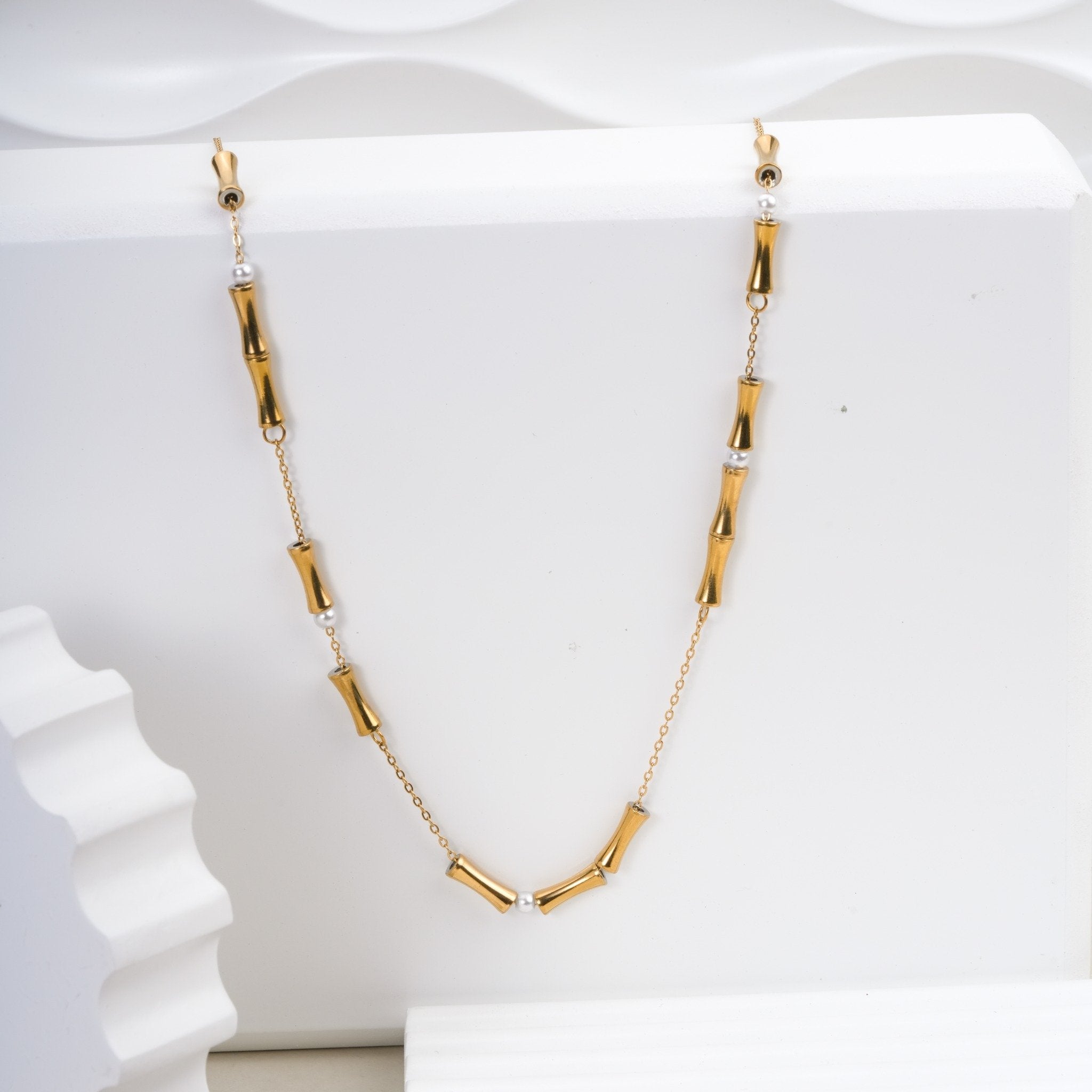 Bambelle Pearl Link Necklace
