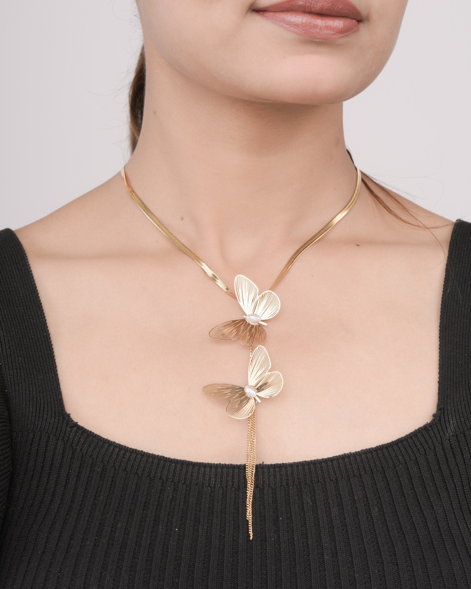 Butterfly Pear Necklace