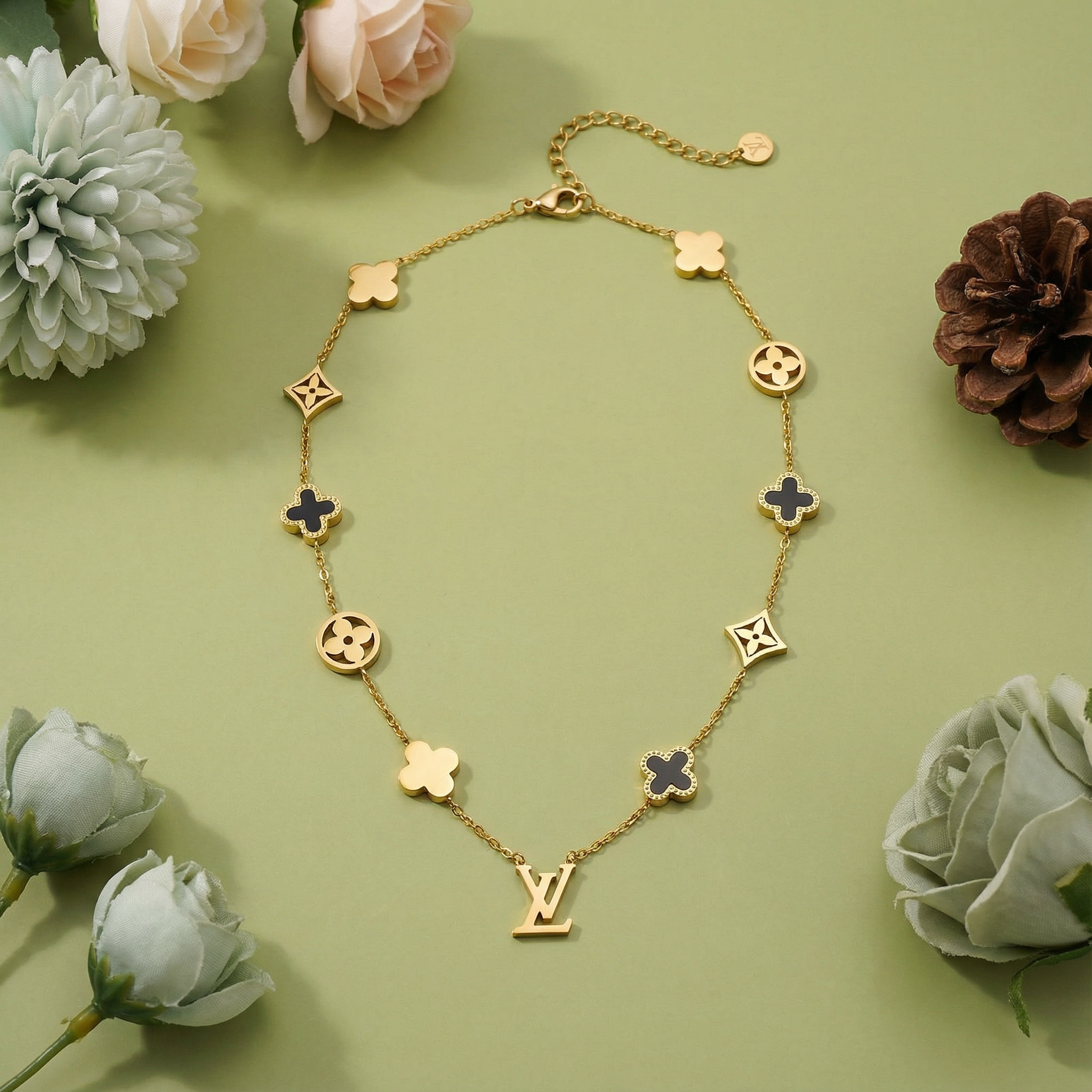 Golden Icon Charm Necklace