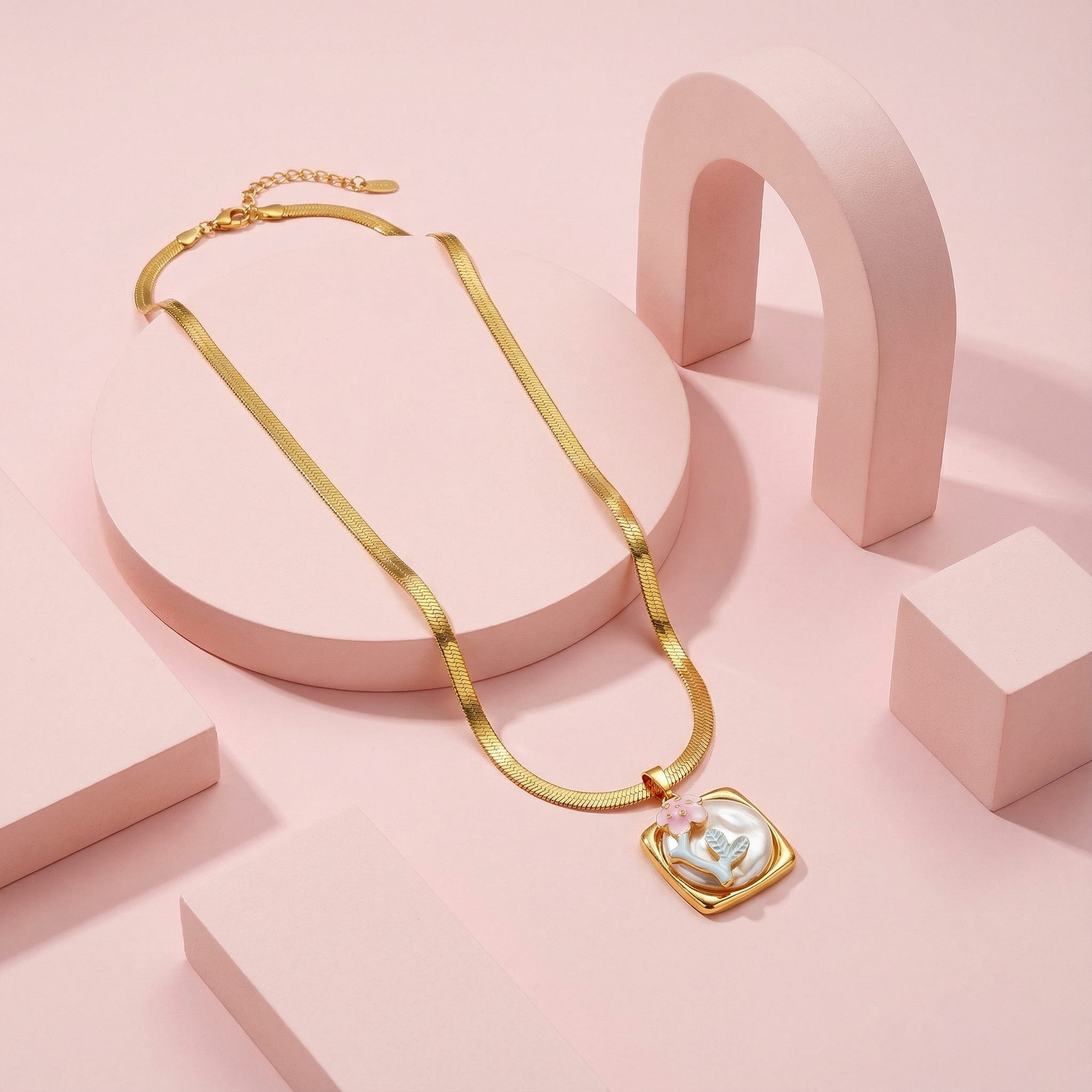 Pearl Garden Bloom Pendant Necklace