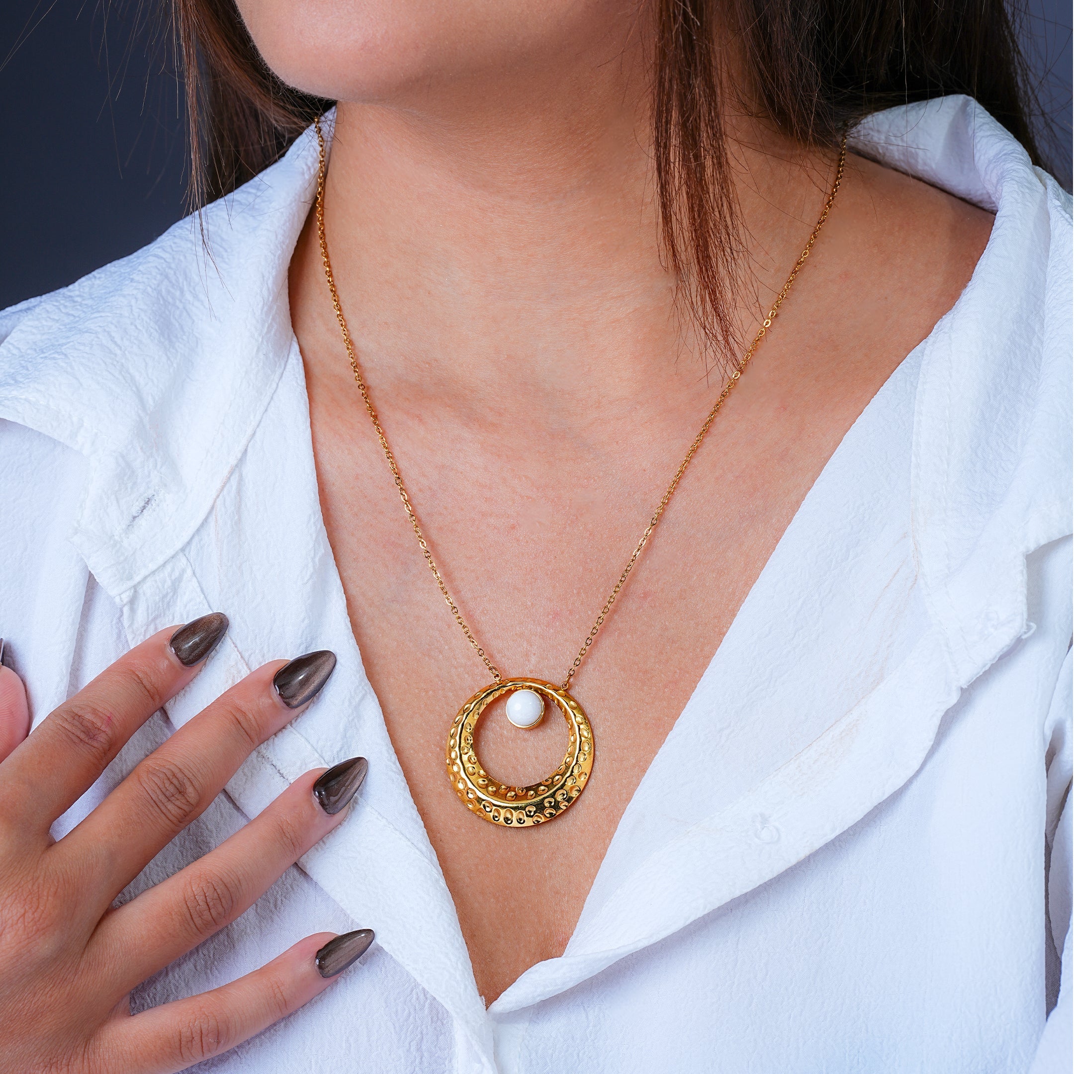 Aureon Twin HaloNecklace