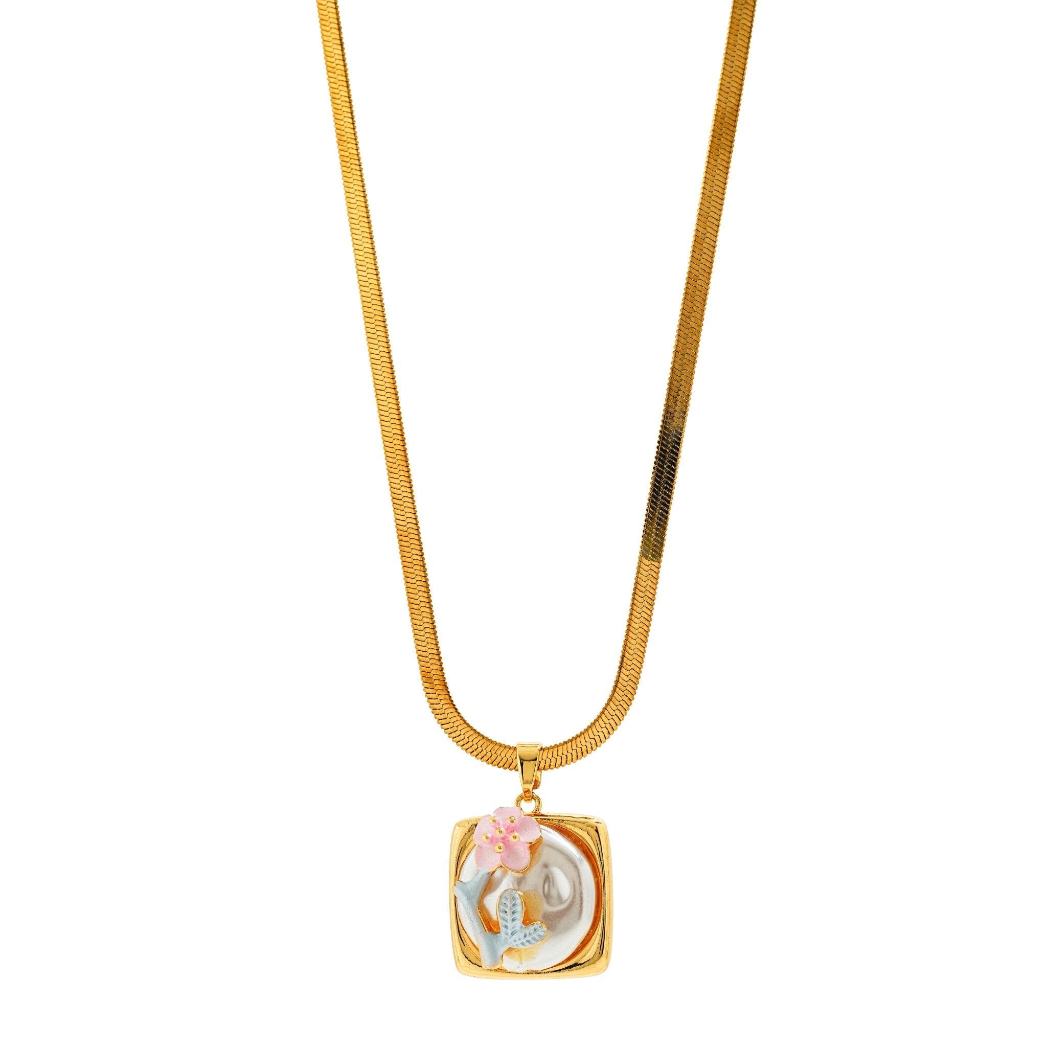 Pearl Garden Bloom Pendant Necklace