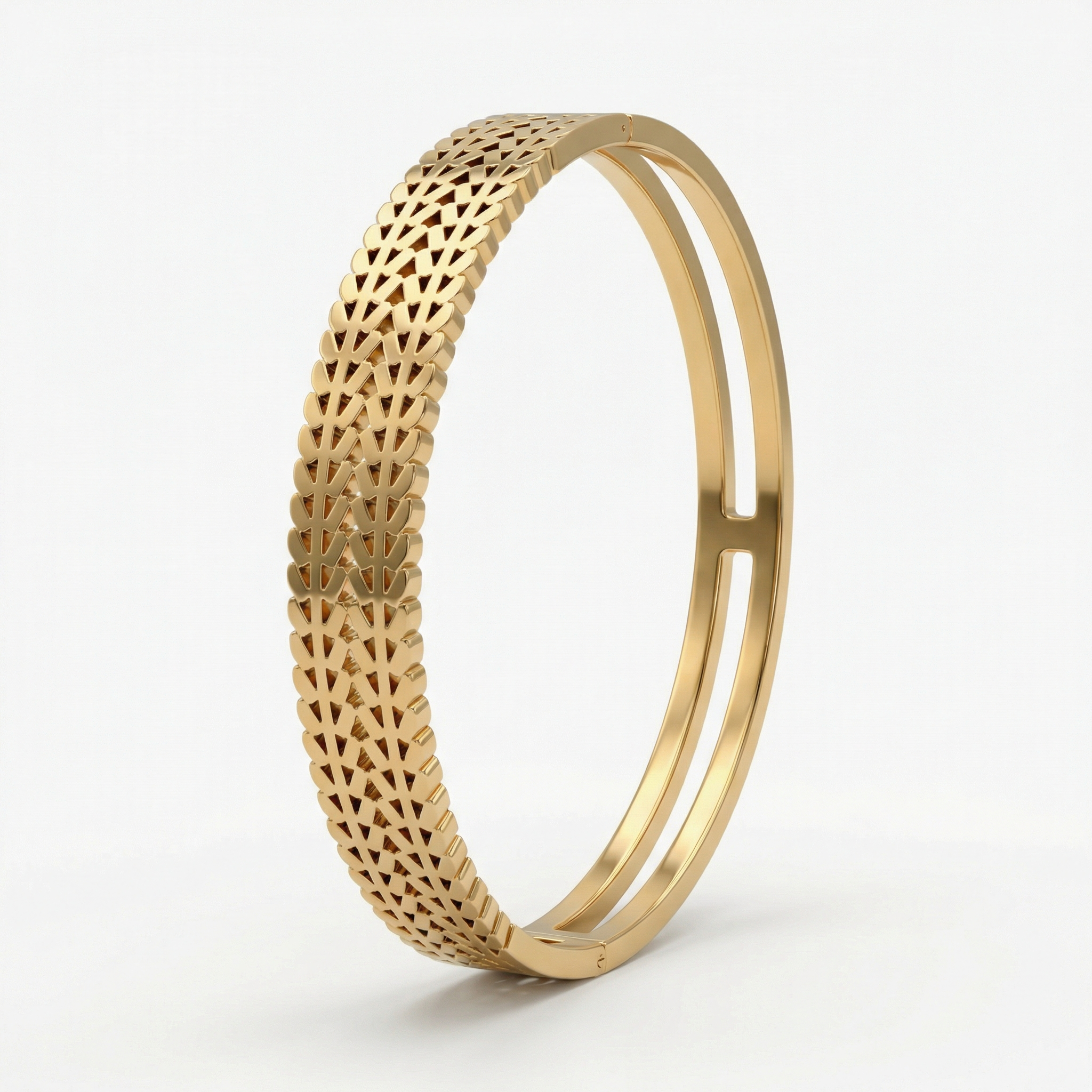 Golden Arrow Weave Bracelet