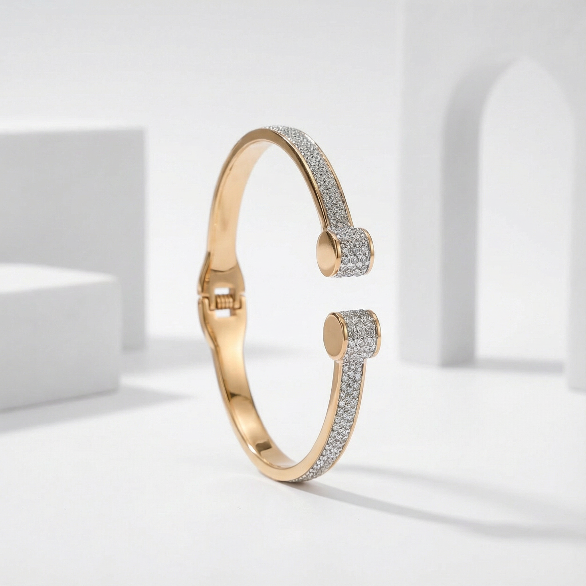 Twin Sparkle Cuff Bracelet