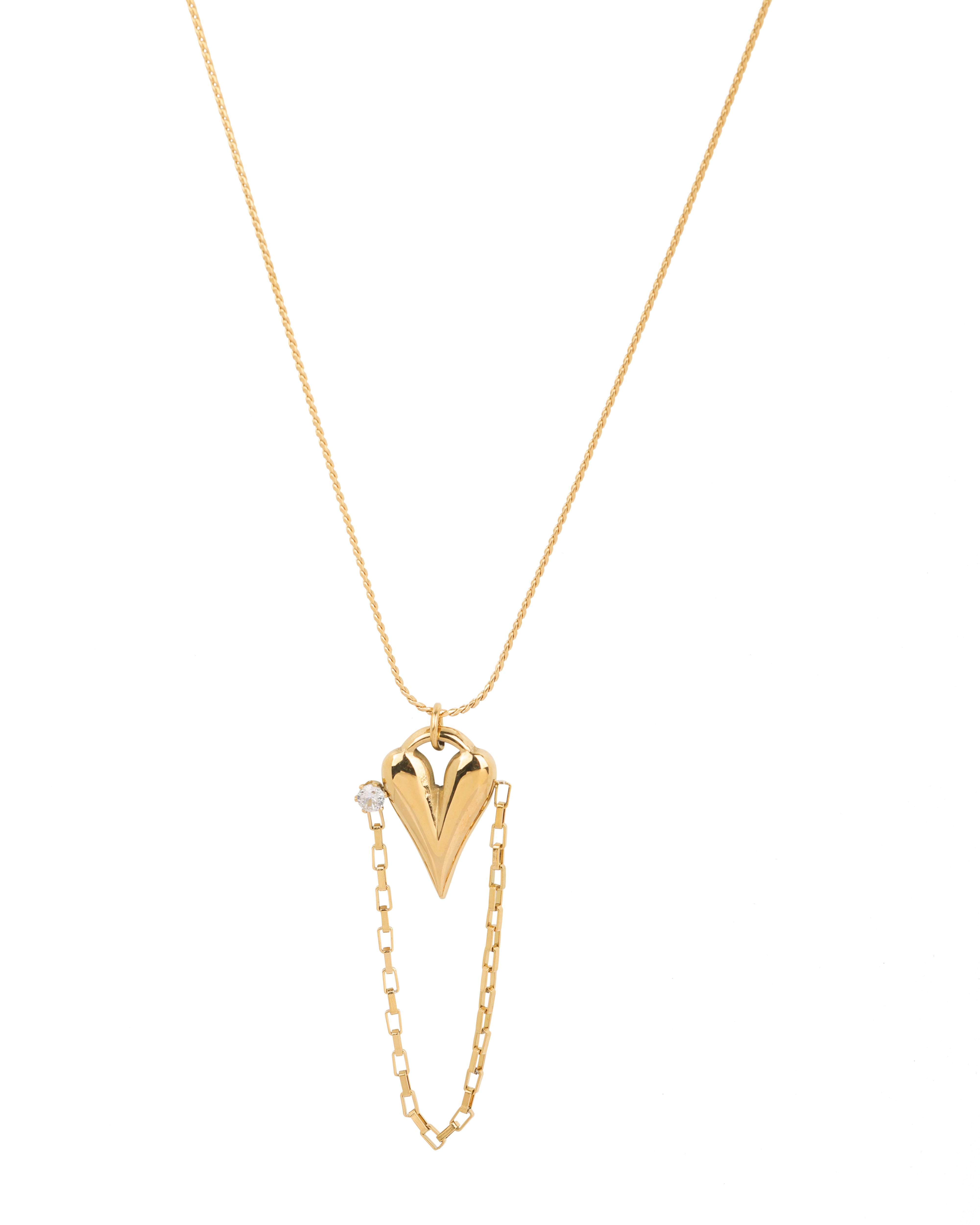 Luxe Heart Lock Necklace
