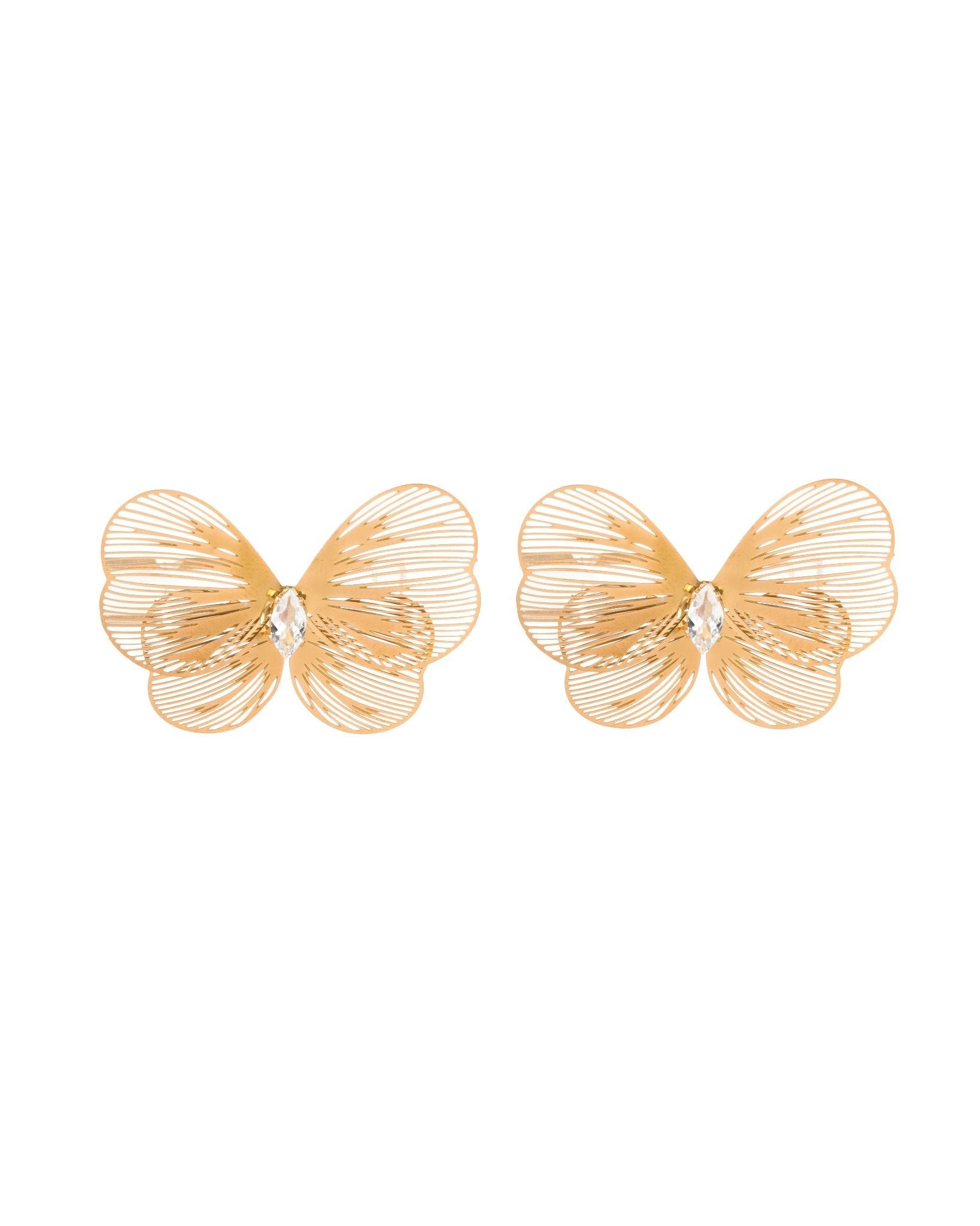 Gilded Butterfly Studs Earrings