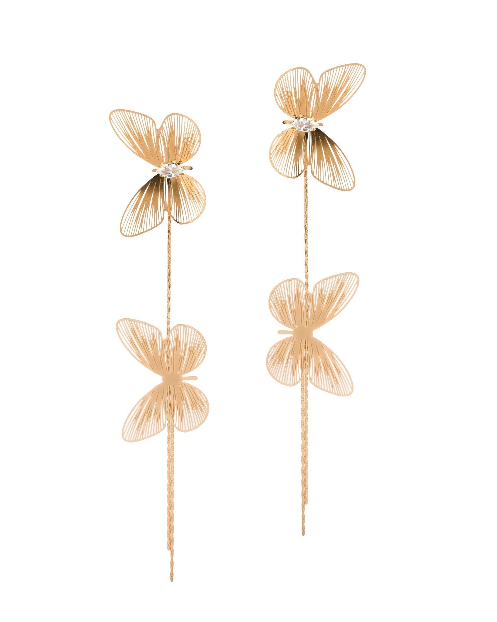 Opaline Butterfly Fall Earrings