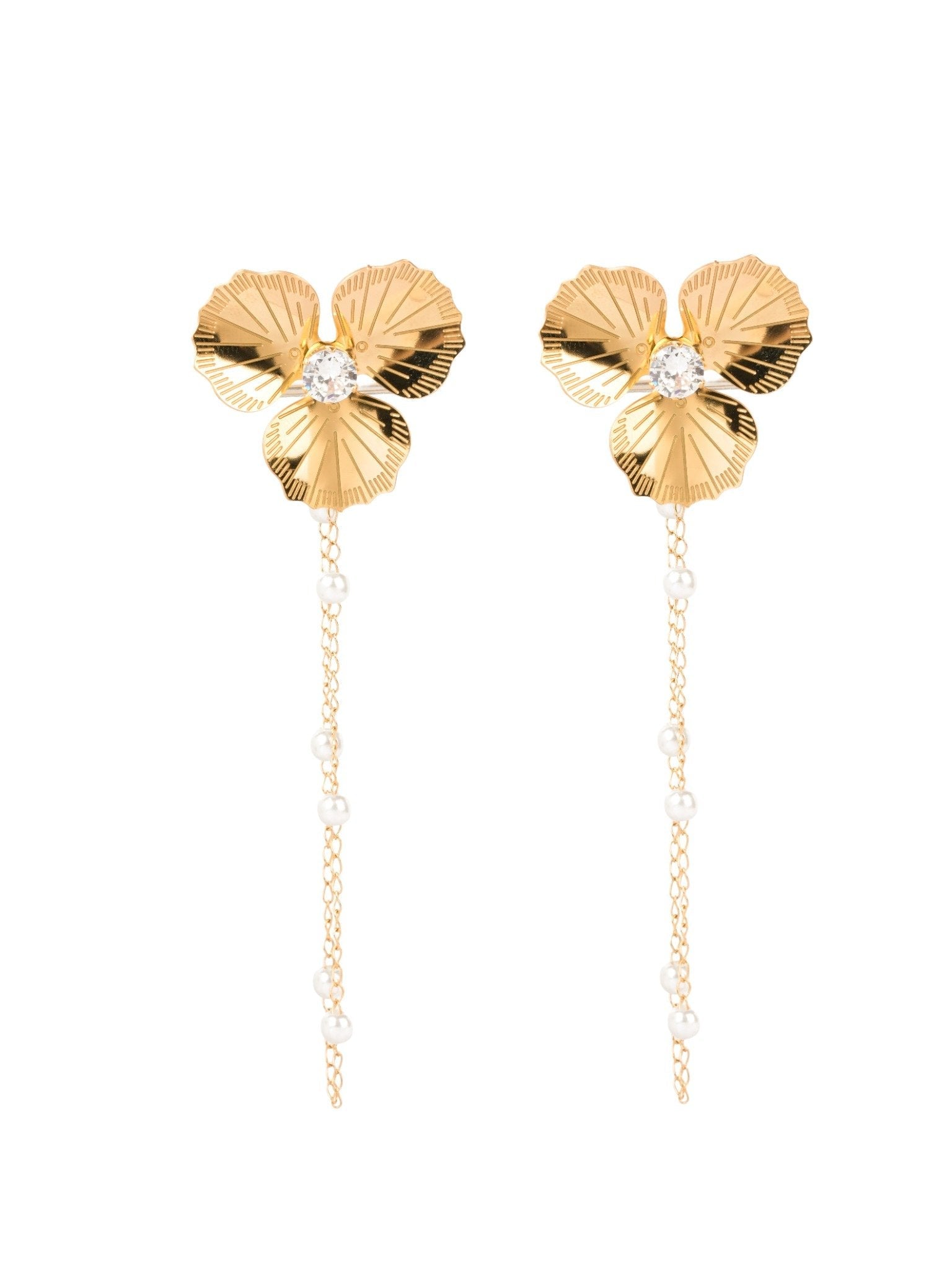 Pearl Bloom Drape Earrings