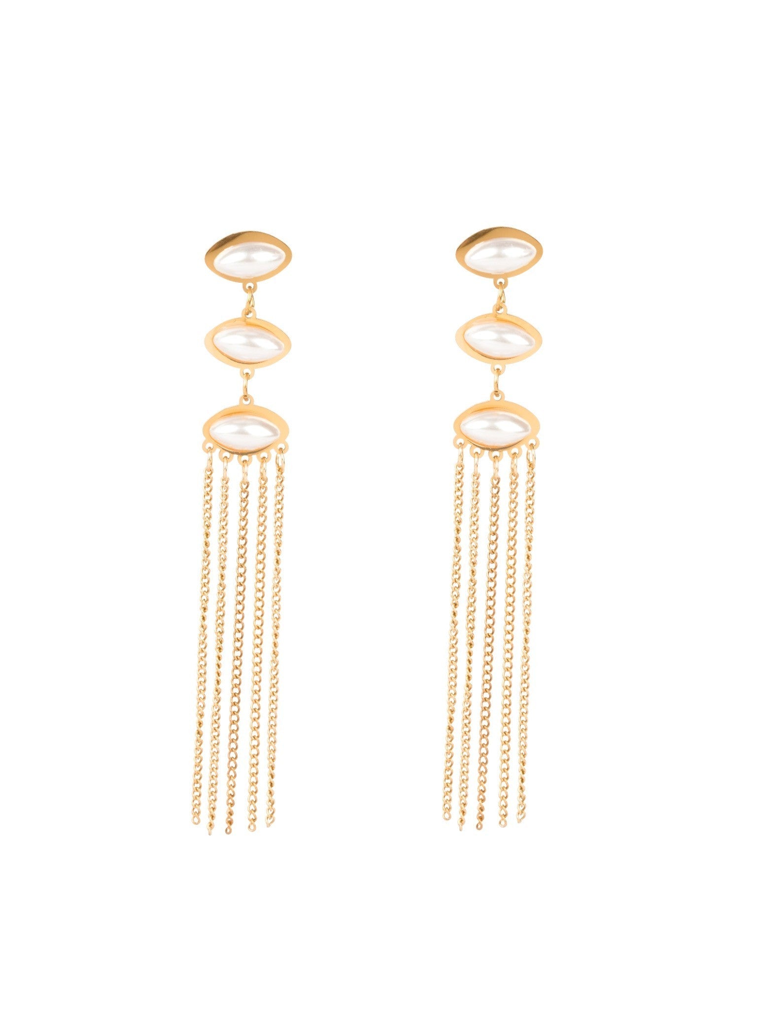 Aurielle Pearl Chainfall  Earrings