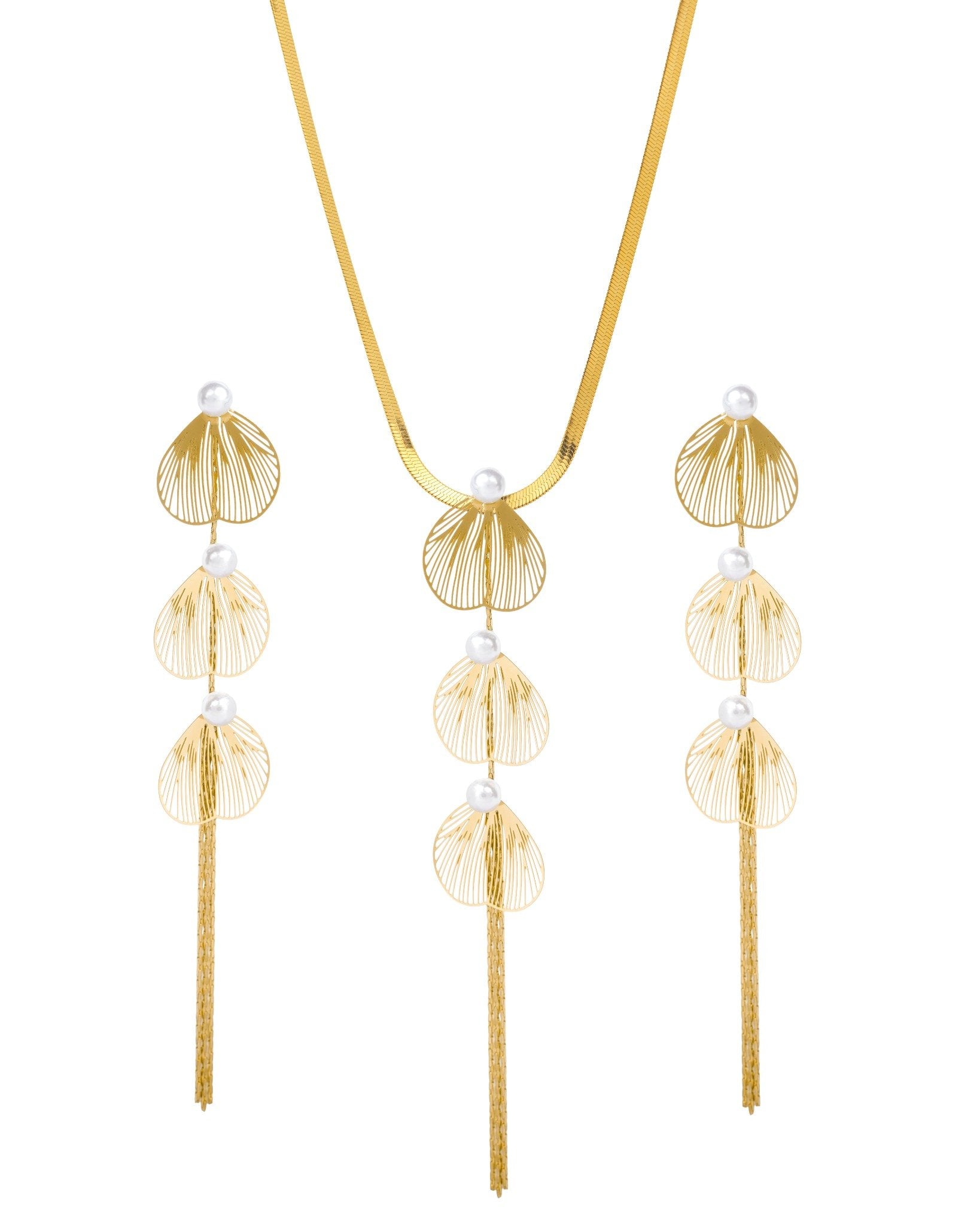 Pearl Petal Cascade Set