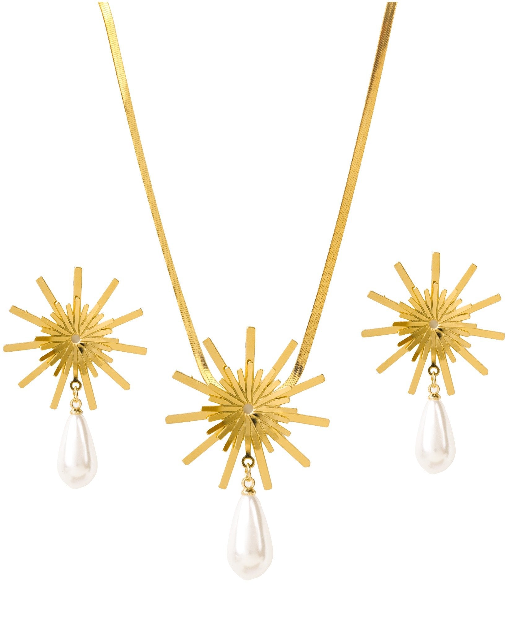 Sunburst Pearl Drop Set