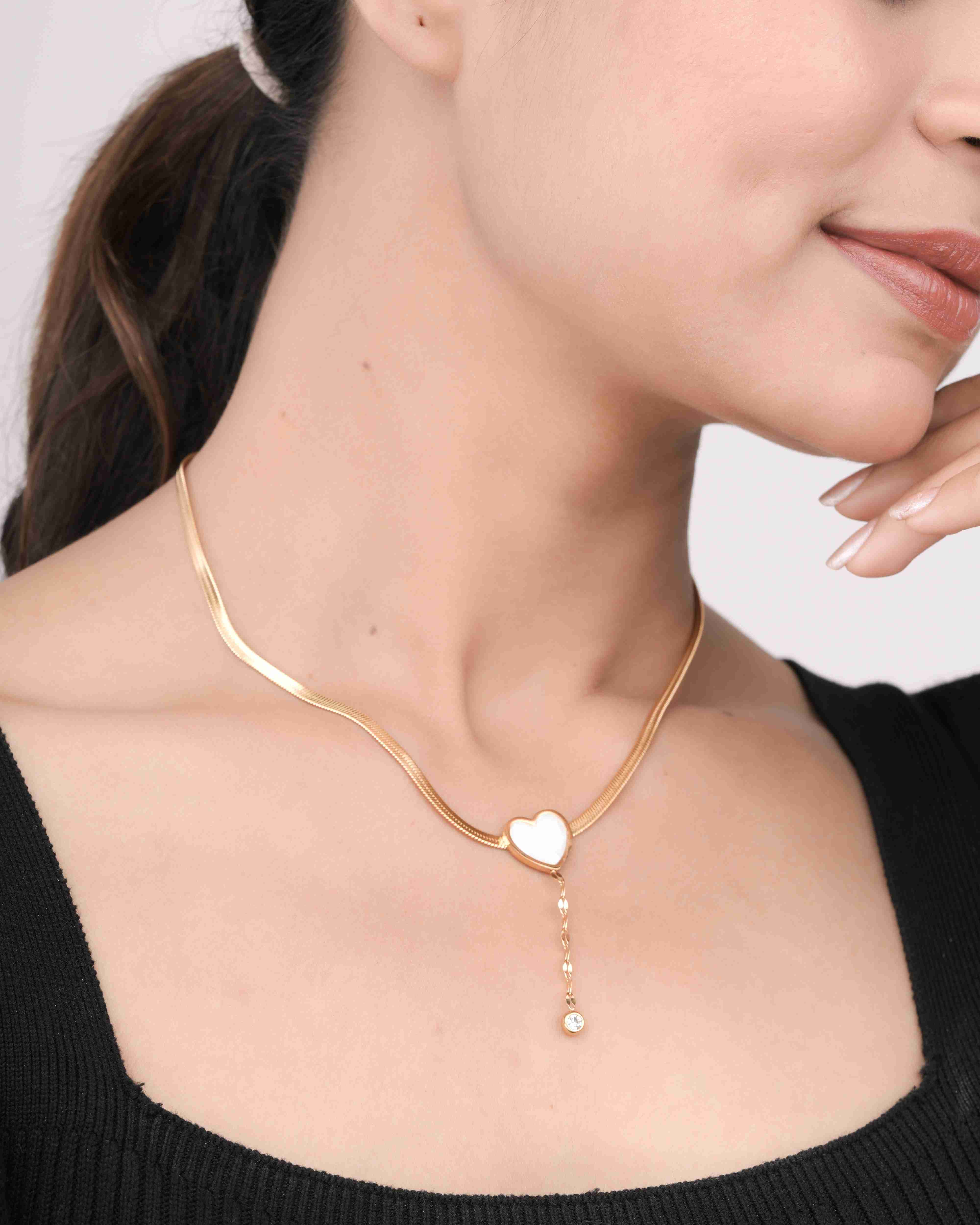 Heart Drop Necklace