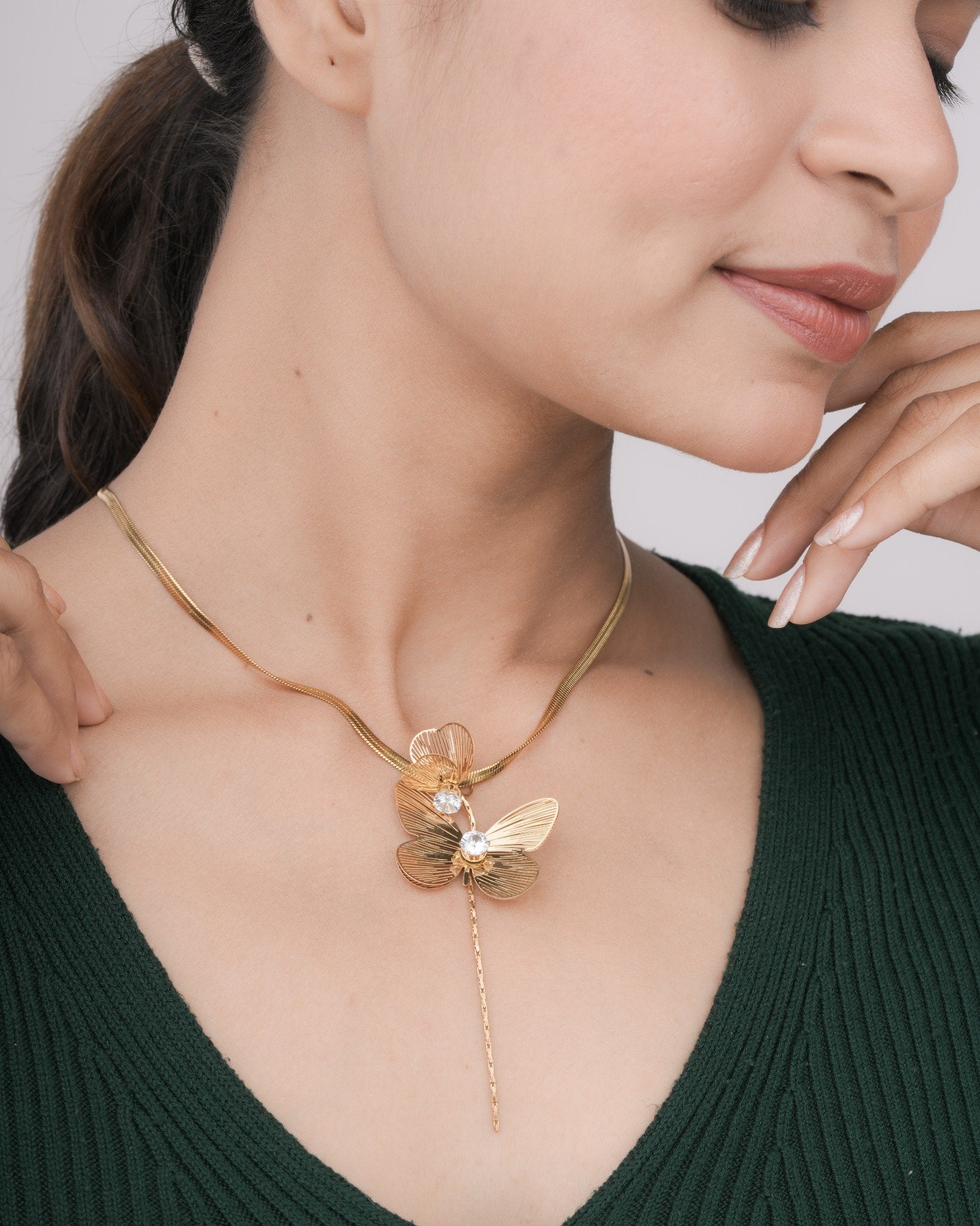 Zivelle Crystal Vine Necklace