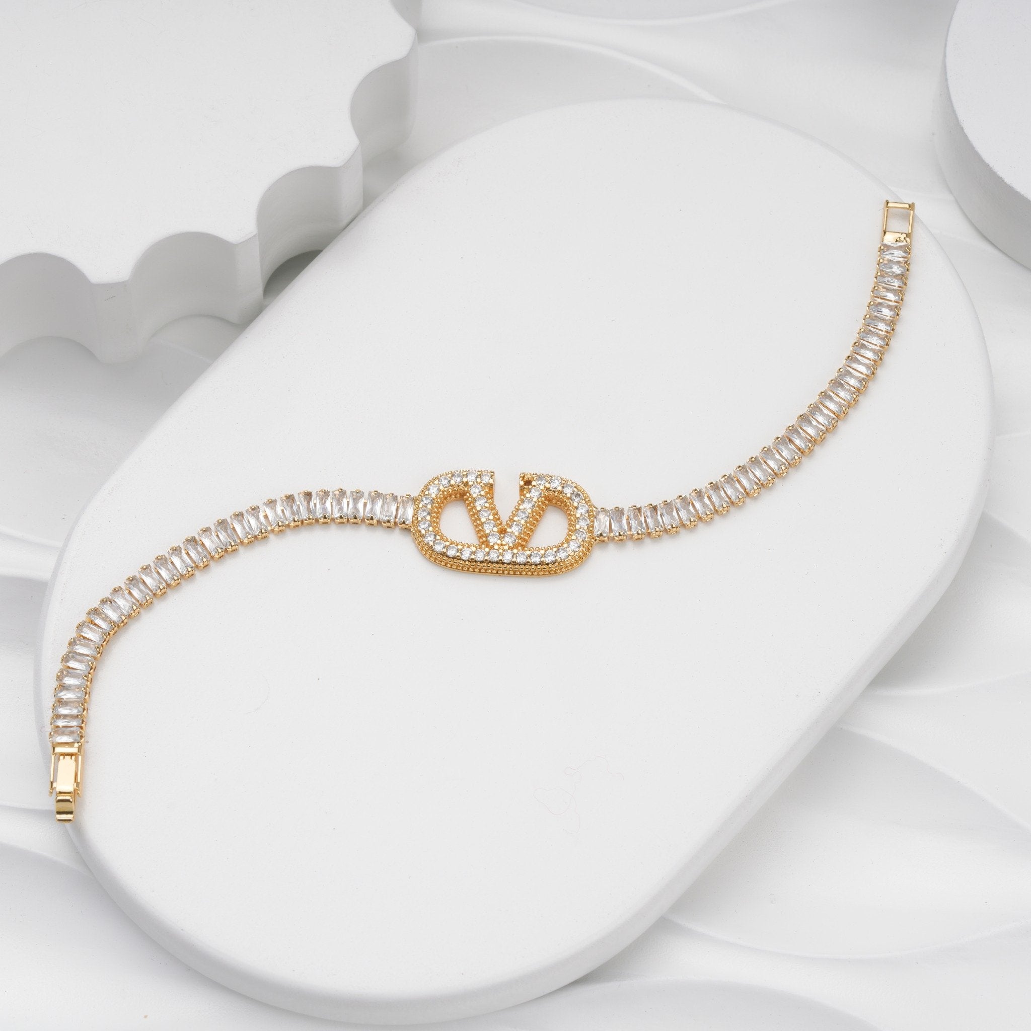 LuxeGuard Crystal Bracelet