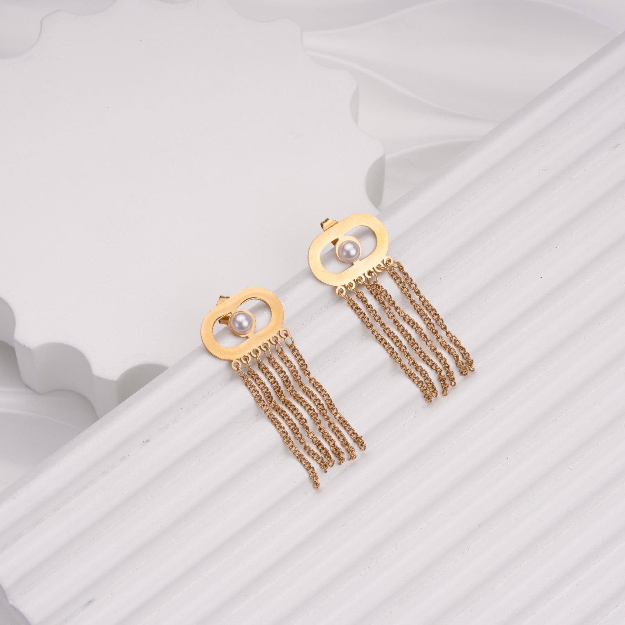 Pearline Cascade Drop Earrings