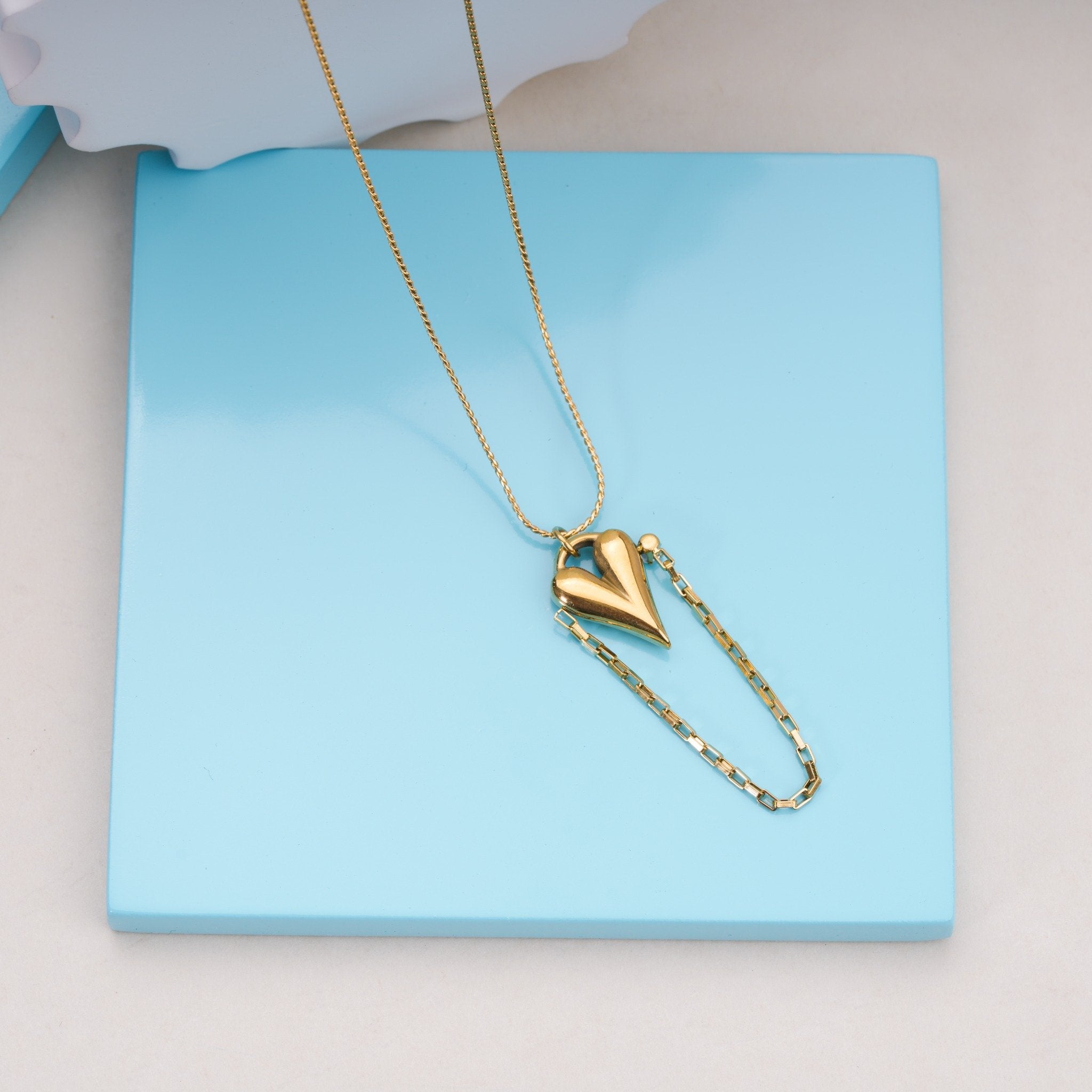 Luxe Heart Lock Necklace