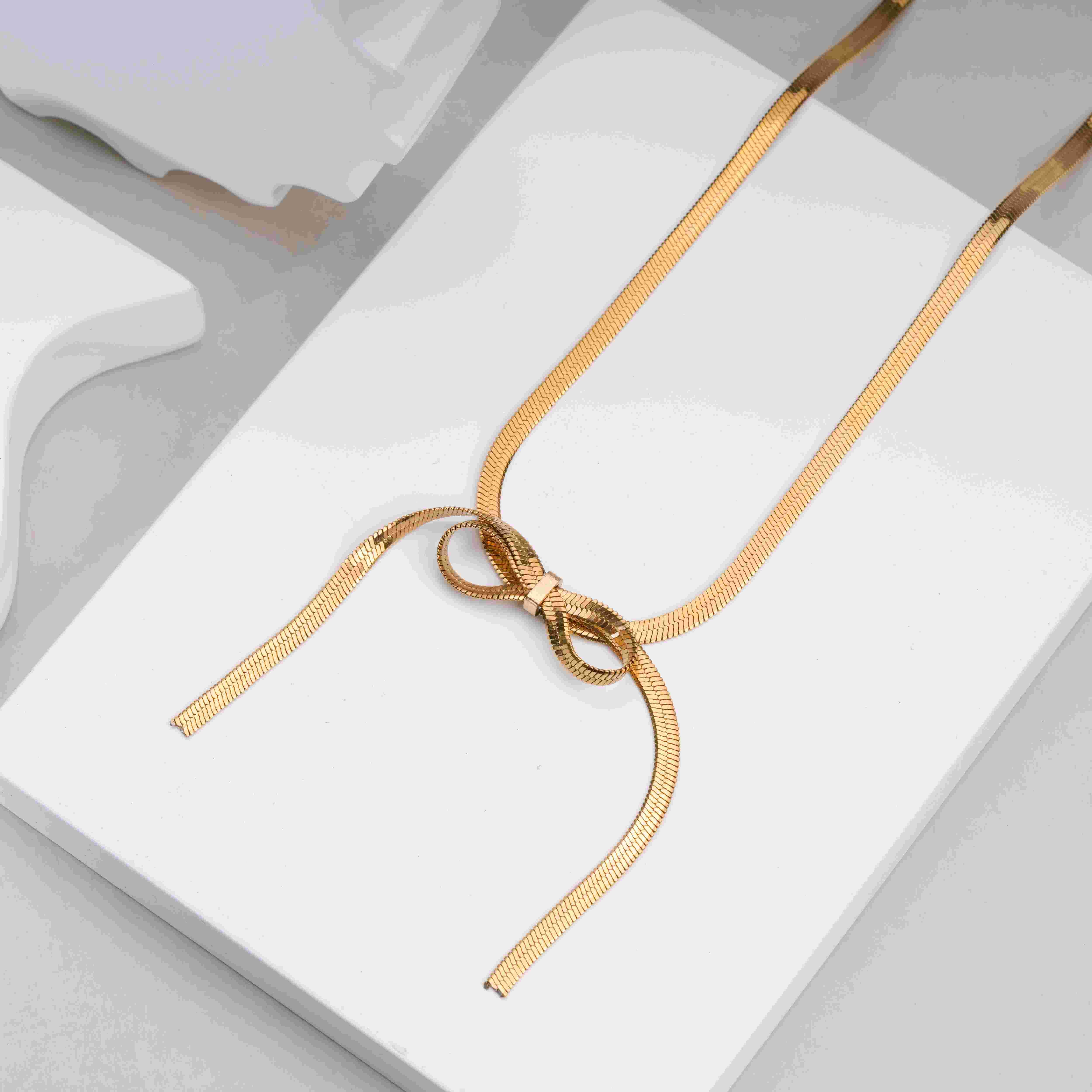 Golden Knot Necklace