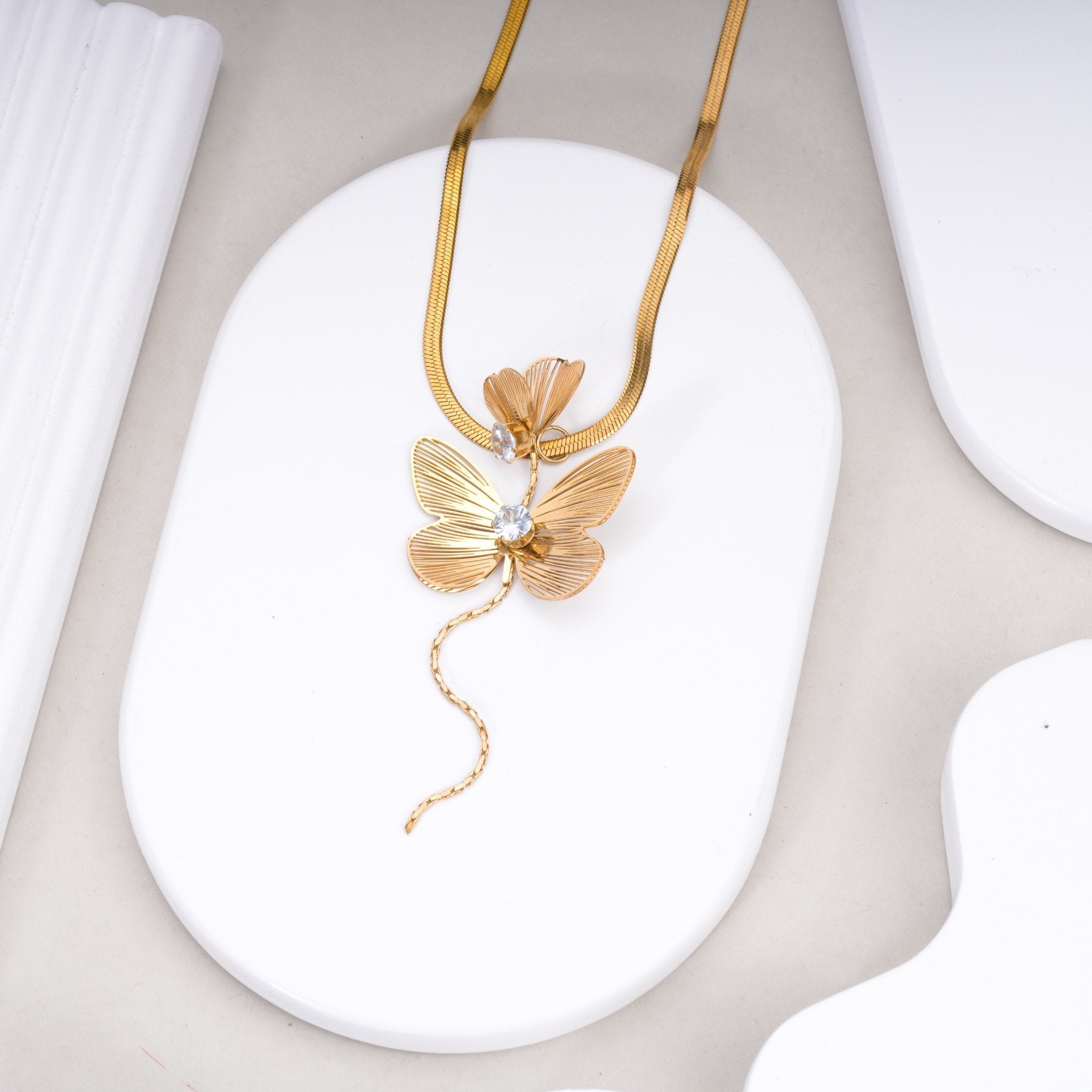 Zivelle Crystal Vine Necklace