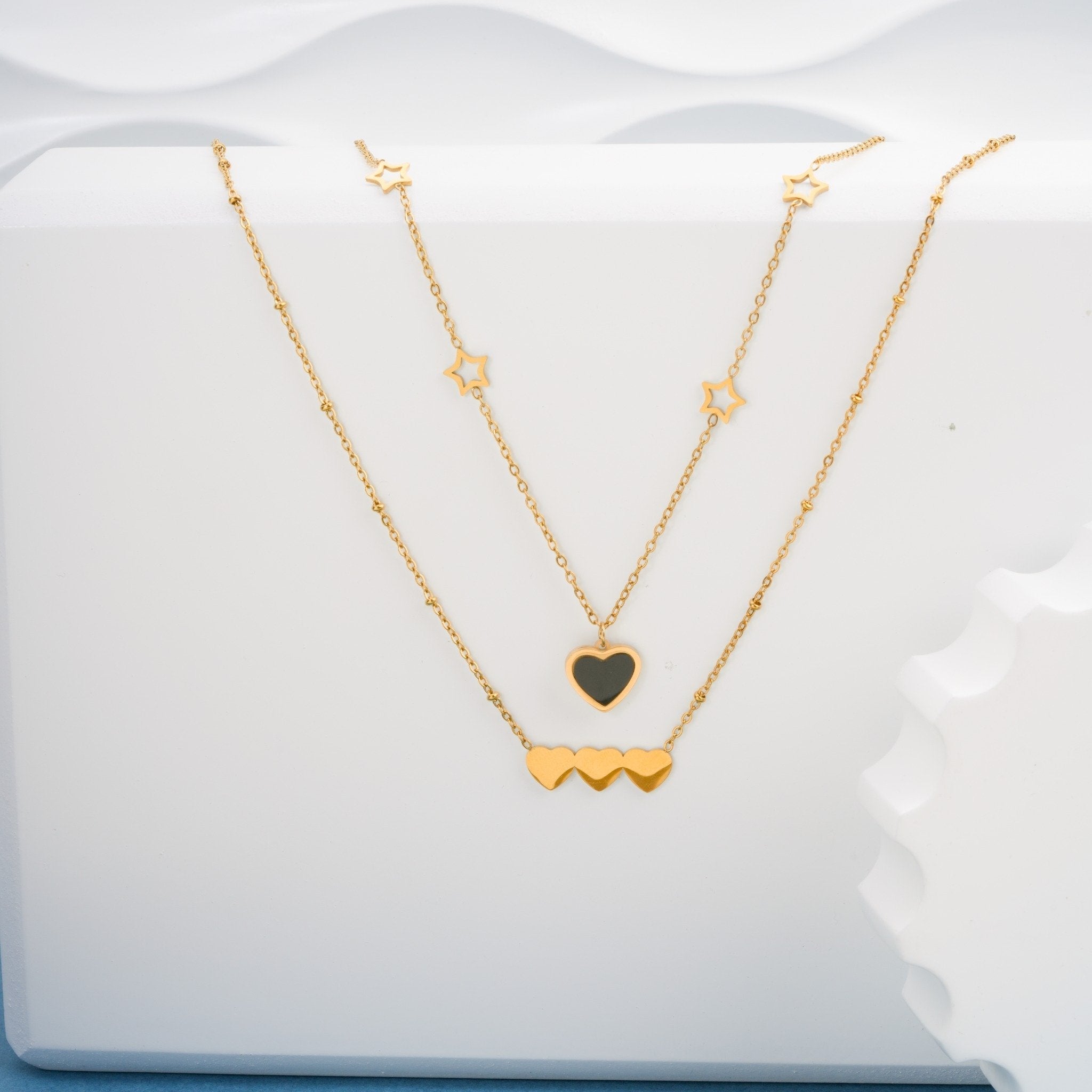 Aurielle Heartfall Layered Necklace