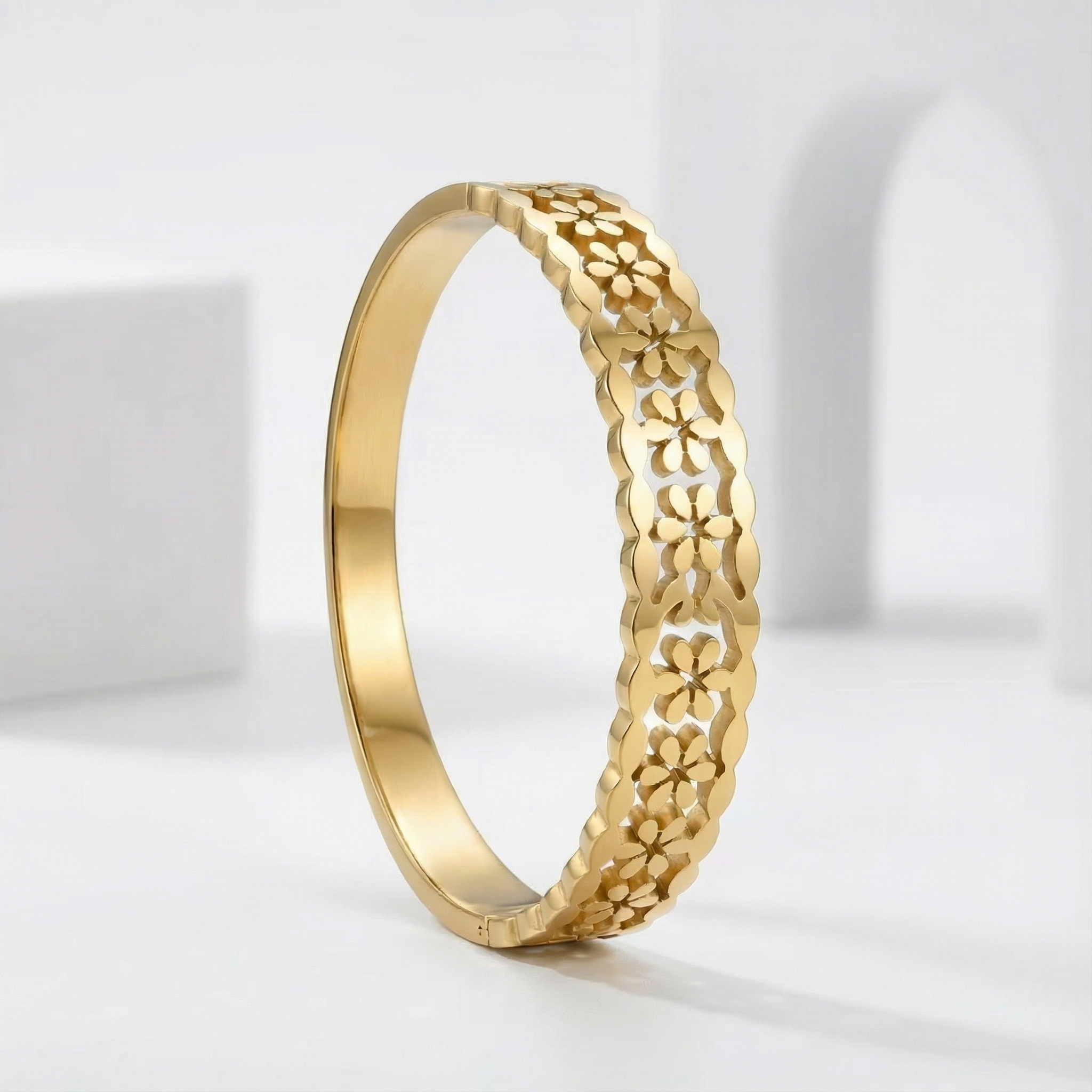 Golden Blossom Lace Bracelet