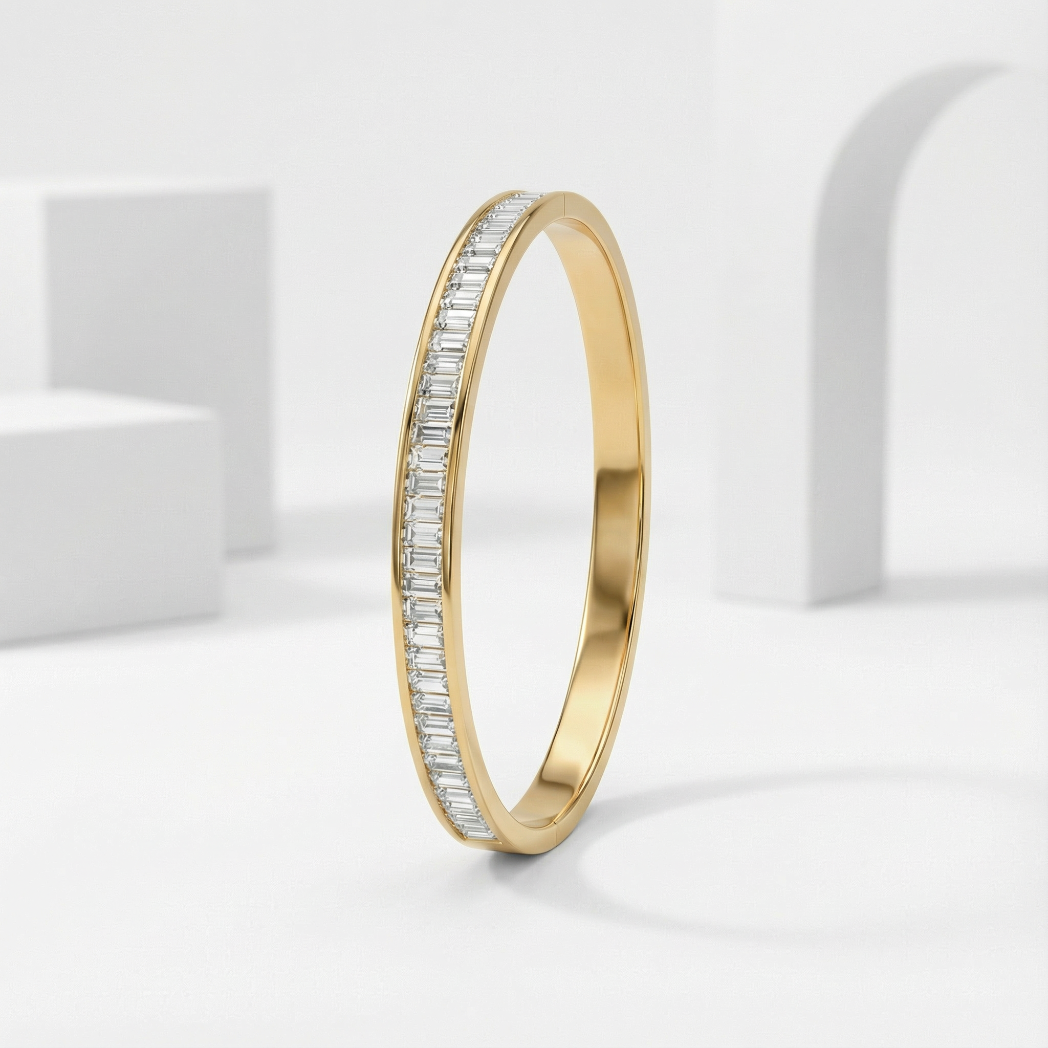 Crystal Line Gold Bracelet