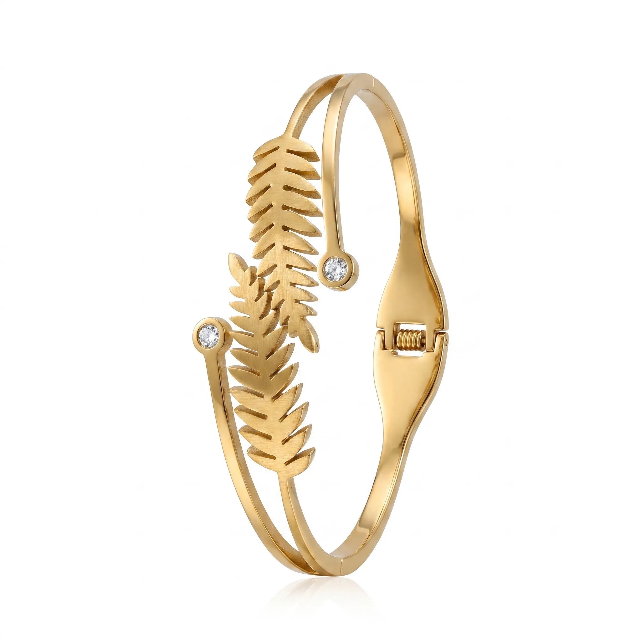 Crystal Fern Elegance Bracelet