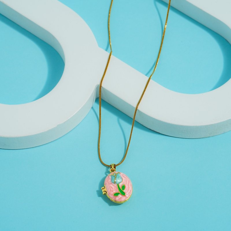 Enchanted Tulip Locket Necklace