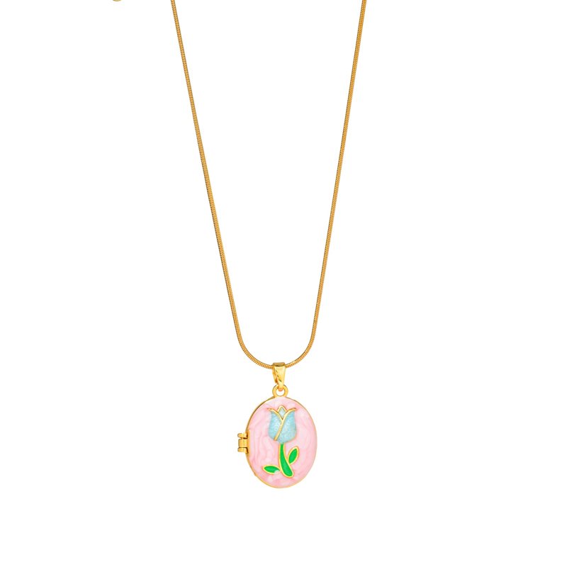 Enchanted Tulip Locket Necklace