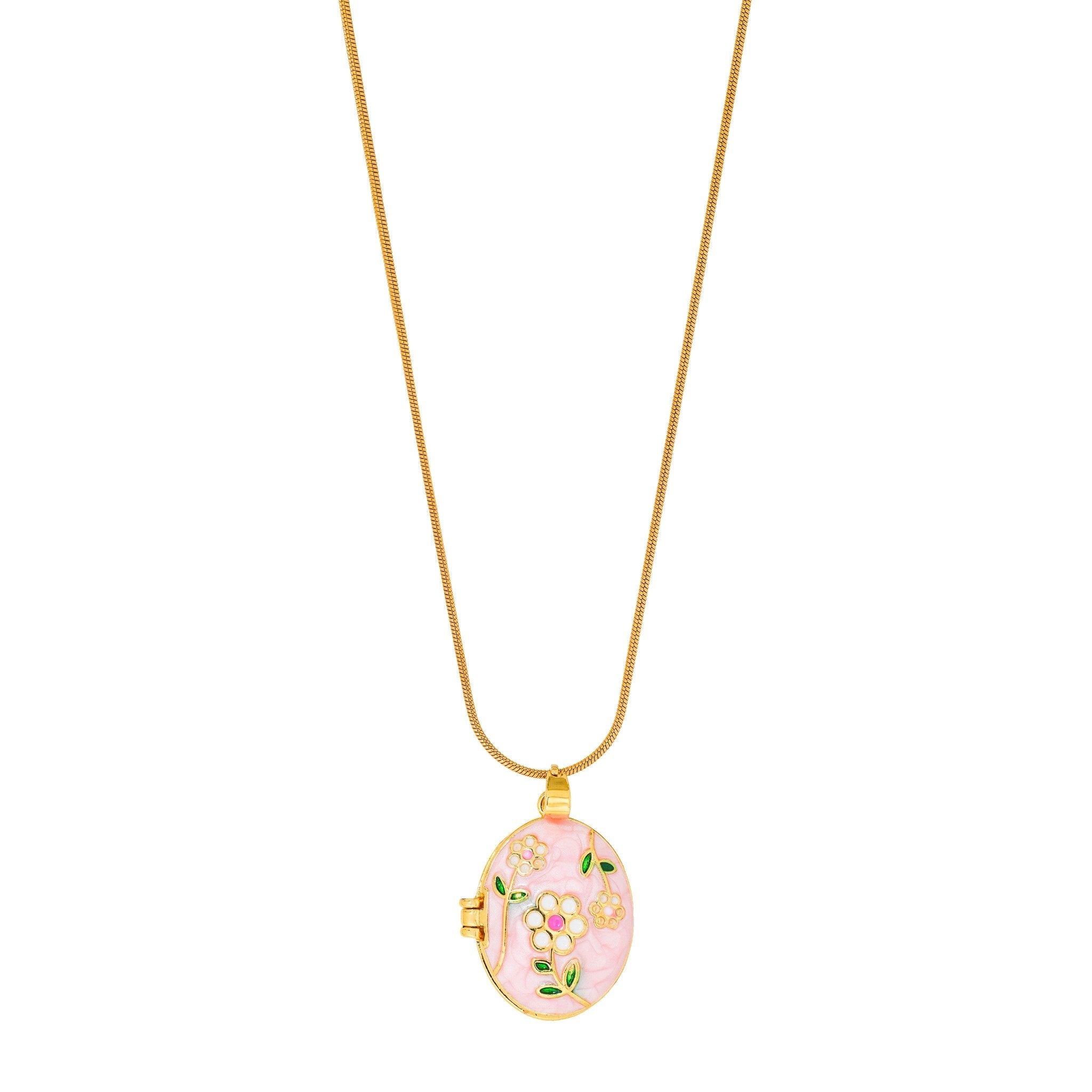 Blossom Charm Locket Necklace