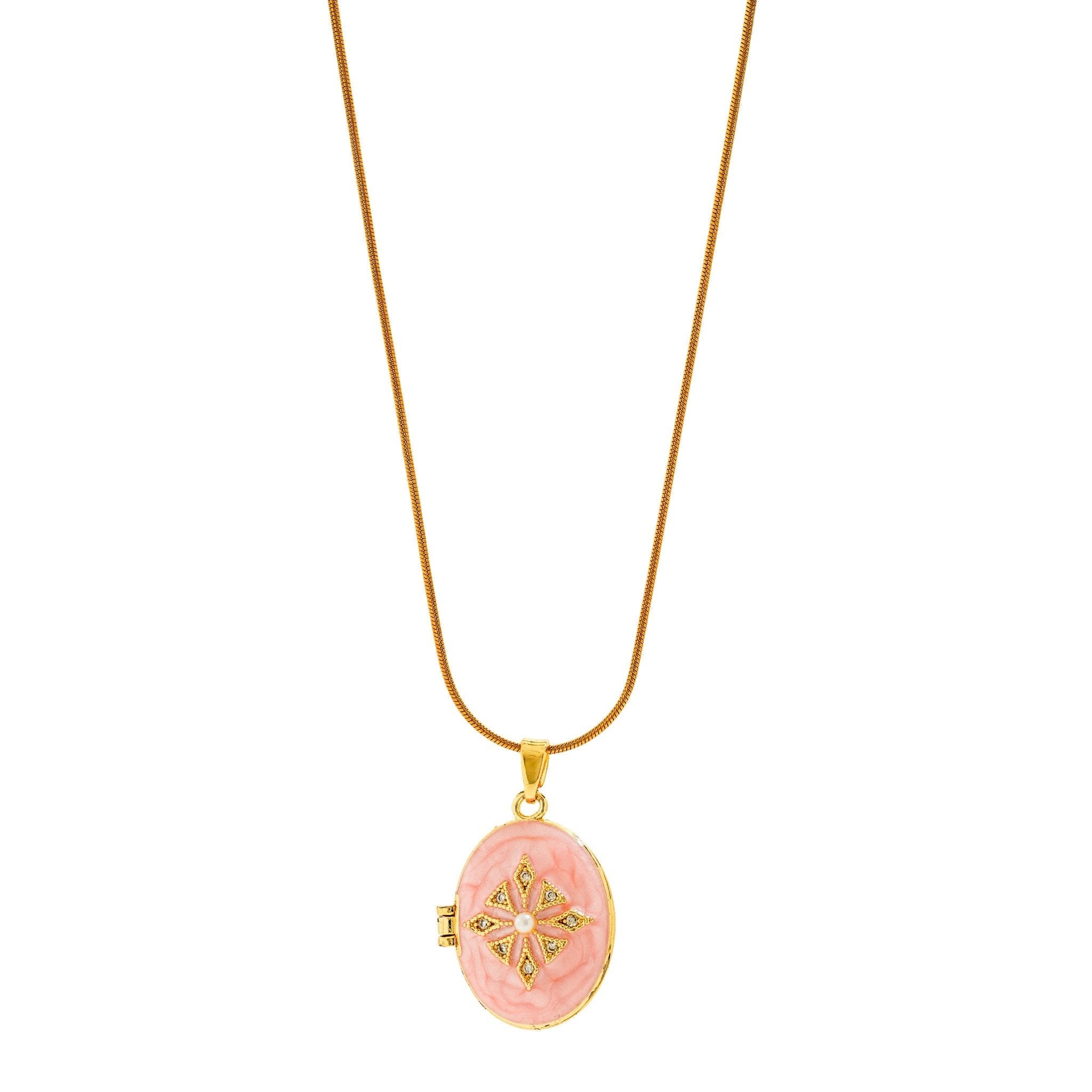 Blush Star Locket Necklace